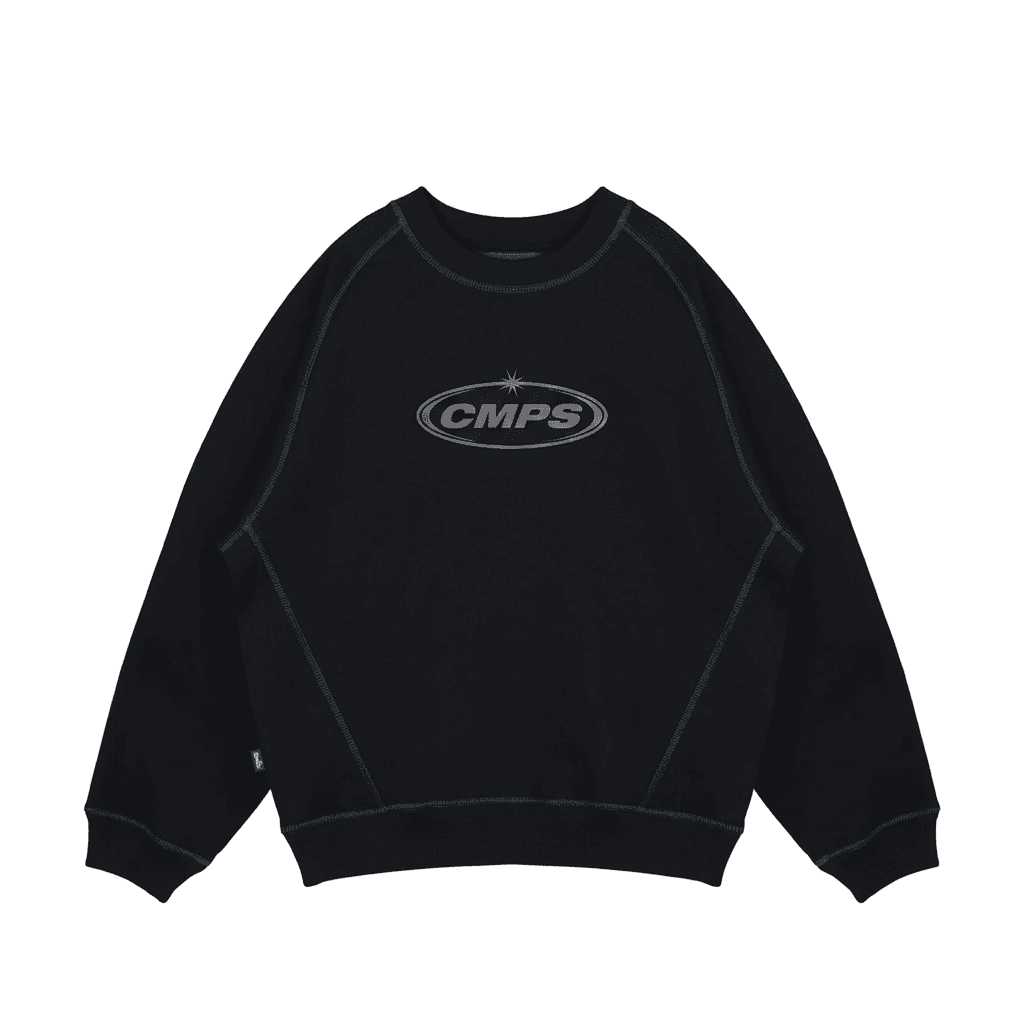 Chimpies Space Crewneck | Black | Size: Adult