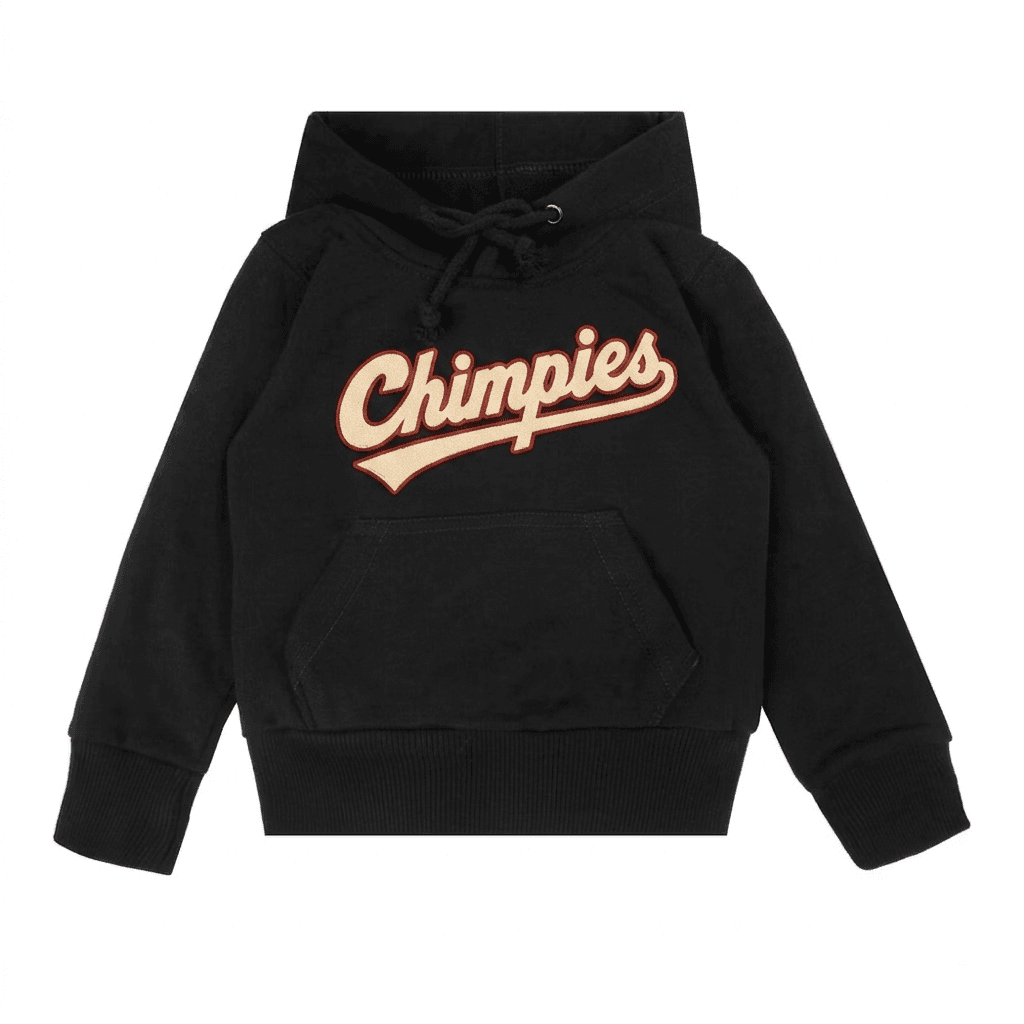Chimpies Basic Hoodie | Black | Material: Cotton Fleece